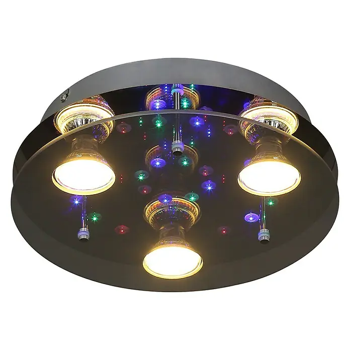 Tween Light Plafón LED redondo Susa - Negro - Vista angular