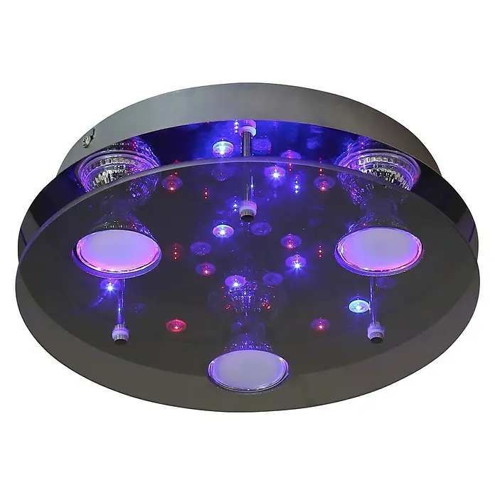 Tween Light Plafón LED redondo Susa - Negro - Vista angular