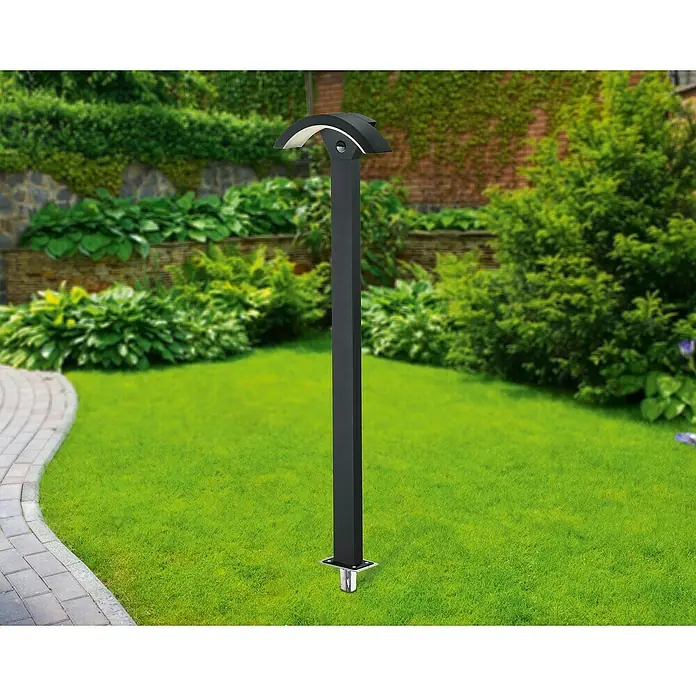 Trio Lighting Varilla de acero inoxidable para tierra - Acero, L x An x Al: 14 x 20 x 40,5 cm - Foto ambiente