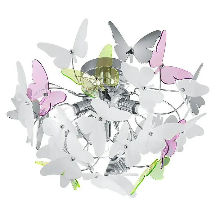 Trio Lighting Plafón redondo Butterfly - 84 W, Ø x Al: 450 mm x 28 cm, G9 - Vista angular