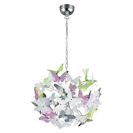 Trio Lighting  Lámpara colgante redonda Butterfly