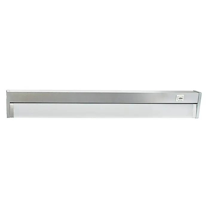 Luceco Lámpara LED bajo mueble Orientable - 10 W, Largo: 55 cm, Plateado - Vista frontal