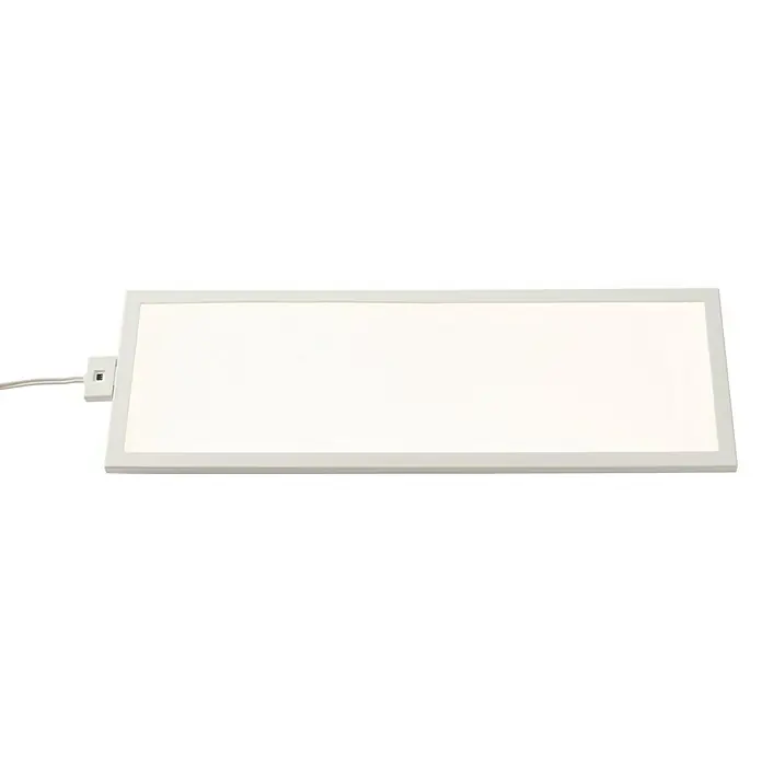 Luceco Panel LED cocina bajo mueble - 8 W, L x An x Al: 0,6 x 30 x 10 cm, Color de luz: Blanco cálido - Vista angular