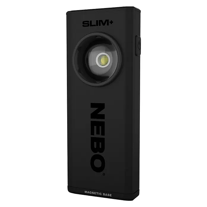 Nebo Tools Linterna LED Recargable y con láser - 700 lm, Aluminio - Vista angular