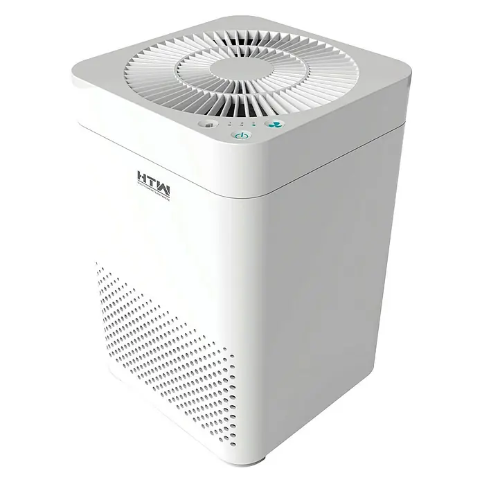 HTW Purificador de aire Cube - 38 W, Blanco, L x An x Al: 24,2 x 24,2 x 31 cm - Vista angular
