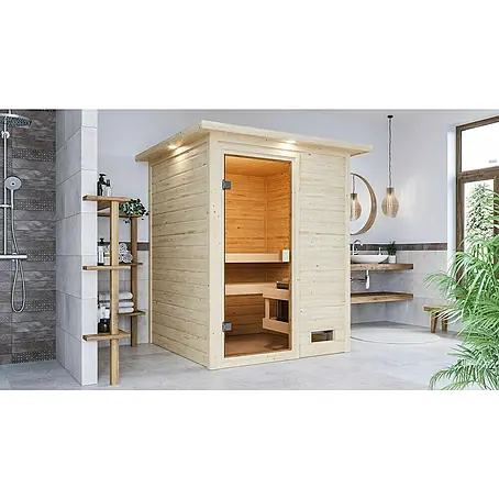 Karibu  Massivholzsauna Sandra
