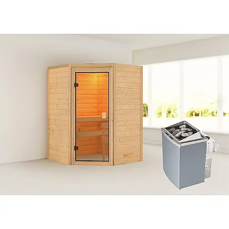 Karibu  Massivholzsauna Antonia