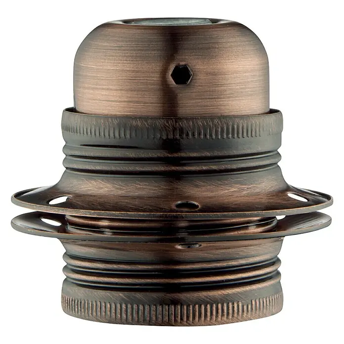 Home Sweet Home Lampfitting - E27, Koper, Ø x h: 4,6 x 7,5 cm - Vooraanzicht