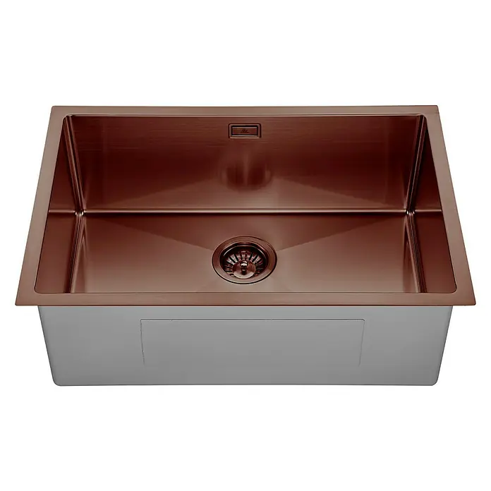 Fregadero encastrable Urano - 45,7 x 68,6 cm, Rosa - Vista superior
