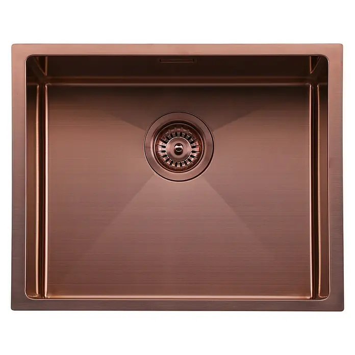 Fregadero encastrable Venus - 44 x 54 cm, Rosa - Vista superior