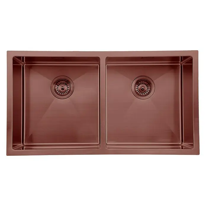 Fregadero encastrable Neptuno - 45,7 x 83,8 cm, Rosa - Vista superior
