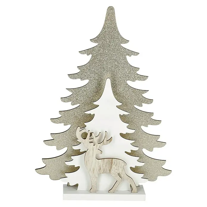 Luz de Navidad LED - Oro, 25,5 x 5 x 35 cm - Vista frontal