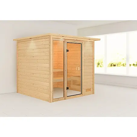 Karibu  Massivholzsauna Jutta