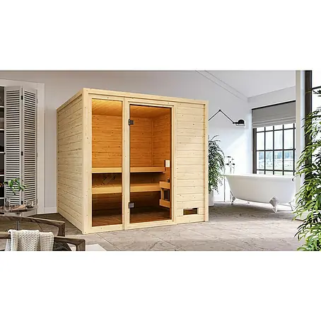 Karibu  Massivholzsauna Jutta