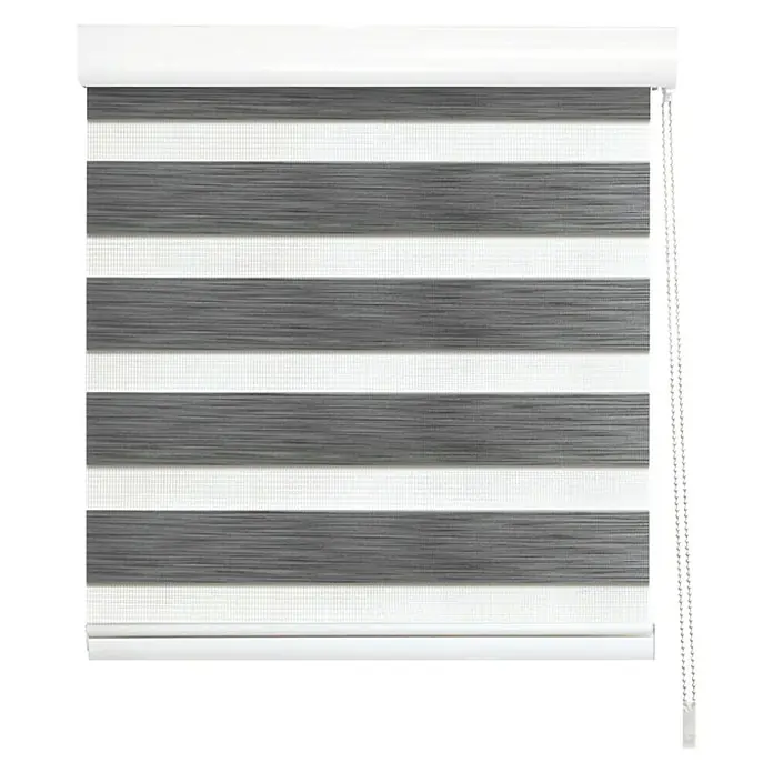Estor noche y día París - An x Al: 120 x 250 cm, Gris - Vista frontal
