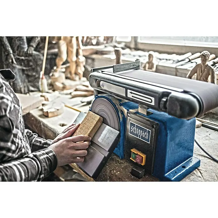 Scheppach Tračna brusilica i laštilica BTS 900 - 370 W, 2850 o/min(brusni tanjur) - Živopisni prikaz