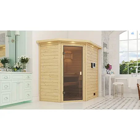 Karibu  Massivholzsauna Svea