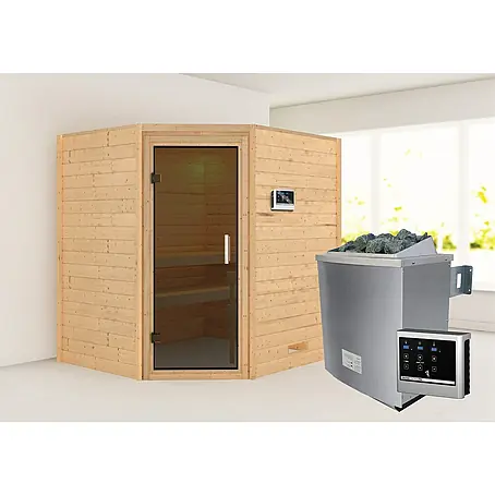 Karibu  Massivholzsauna Mia