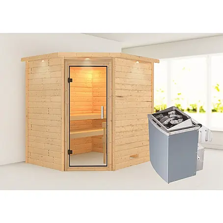 Karibu  Massivholzsauna Mia