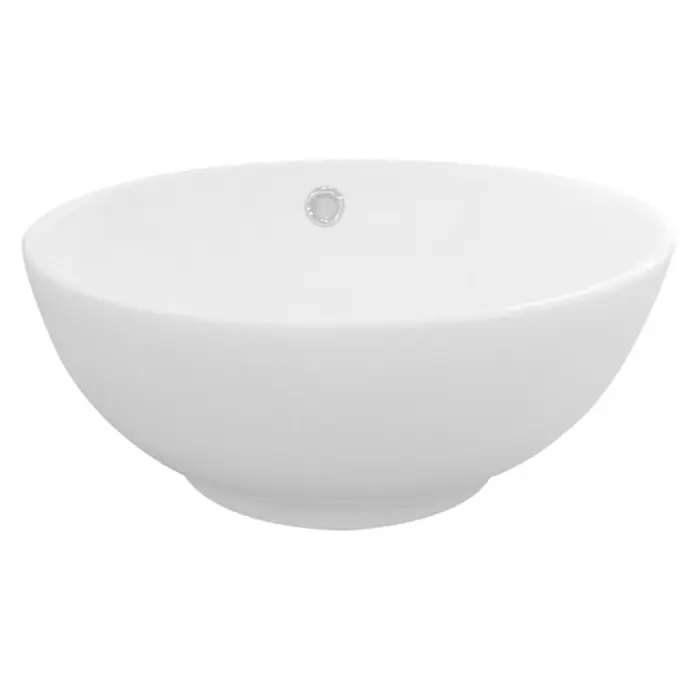 Best Design Waskom Rema - Diameter: 37,5 cm, Met overloop, Wit - Vooraanzicht