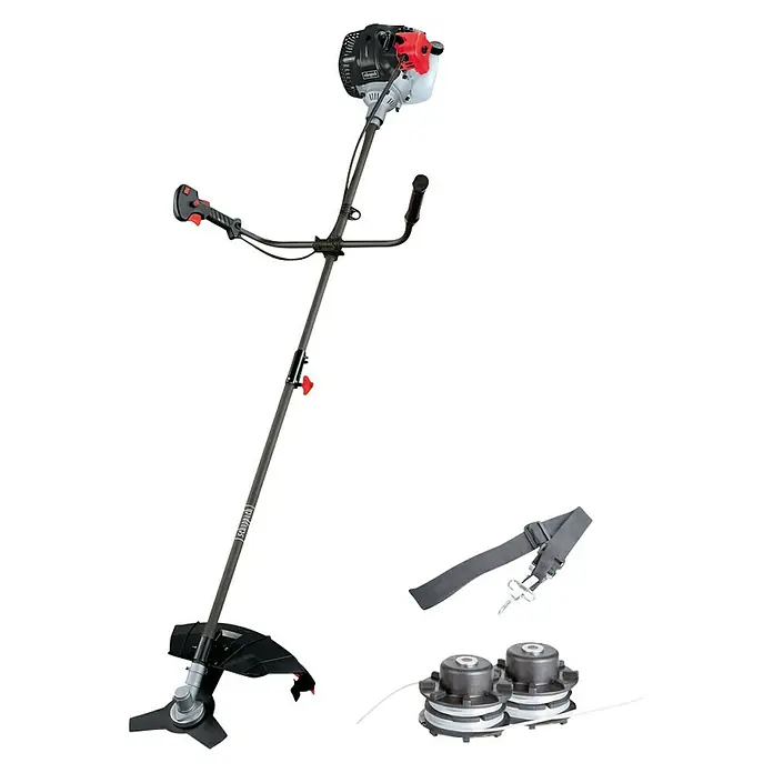Scheppach Benzin-Freischneider BCH3300PB 2in1 - 0,9 kW, Schnittbreite: 43 cm Faden/25,5 cm Messer - Diagonale Ansicht