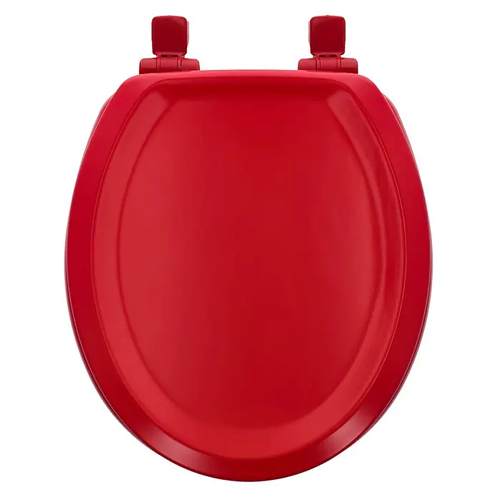 Poseidon WC-Sitz Seattle - Mit Absenkautomatik, Holz, Abnehmbar, Rot - Ansicht von oben