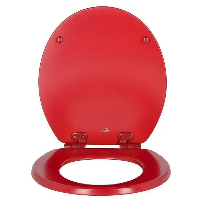 Poseidon WC-Sitz Seattle - Mit Absenkautomatik, Holz, Abnehmbar, Rot - Vorderansicht