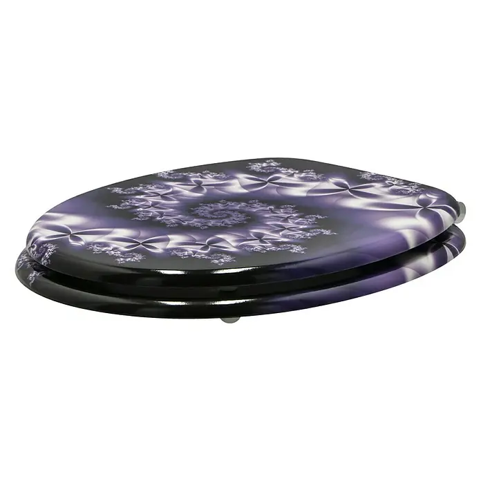 Poseidon WC ülőke Violet - Süllyedő automatikával, MDF, Ibolya - Szögletes nézet