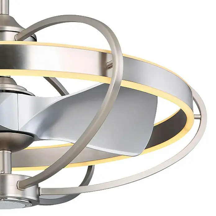 Globo Deckenventilator Almeni - Durchmesser: 70 cm, Silber, 40 W - Detailaufnahme