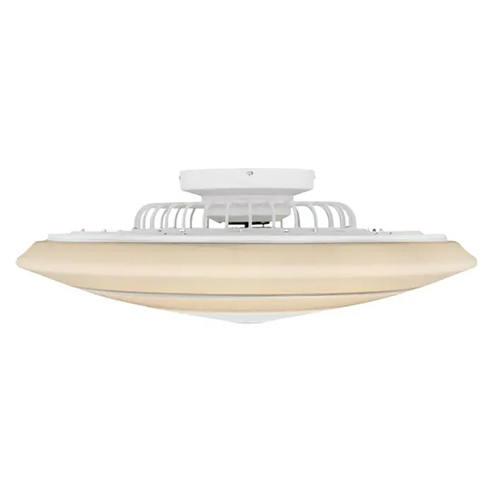 Globo Deckenventilator Rosario - Ø x H: 77 x 25,5 cm, Weiß matt - Rechte Seitenansicht