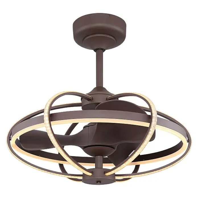 Globo Deckenventilator Simona - Durchmesser: 64 cm, Coffee, 50 W - Diagonale Ansicht