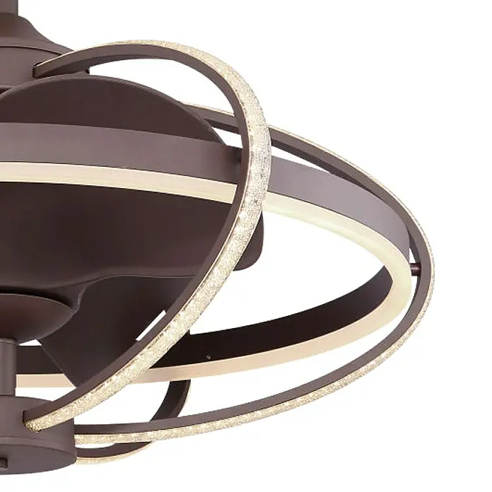 Globo Stropni ventilator Simona - Promjer: 64 cm, Coffee, 50 W - Detaljan prikaz