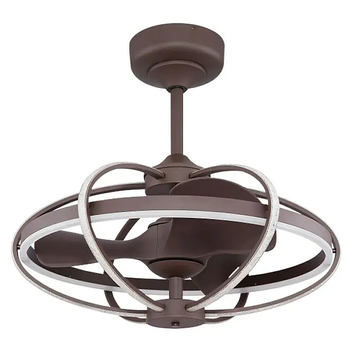 Globo Stropni ventilator Simona - Promjer: 64 cm, Coffee, 50 W - Dijagonalni pogled