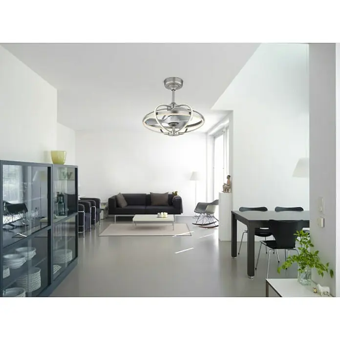 Globo Deckenventilator Simona - Durchmesser: 64 cm, Silber, 50 W - Stimmungsaufnahme