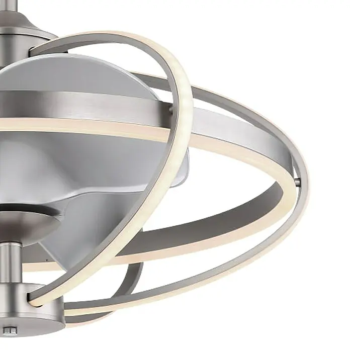 Globo Deckenventilator Simona - Durchmesser: 64 cm, Silber, 50 W - Detailaufnahme