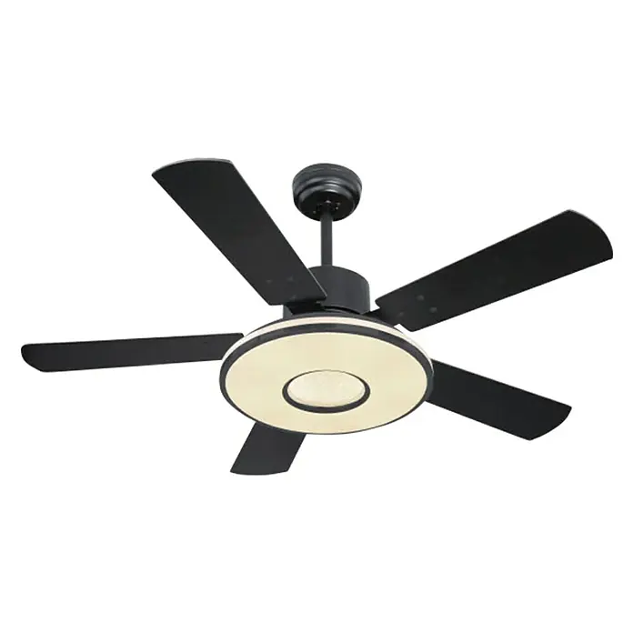 Globo Deckenventilator Runola - Durchmesser: 116 cm, Schwarz, 24 W - Diagonale Ansicht