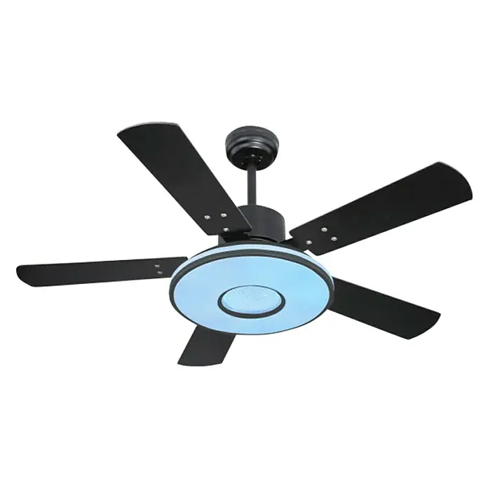 Globo Deckenventilator Runola - Durchmesser: 116 cm, Schwarz, 24 W - Diagonale Ansicht