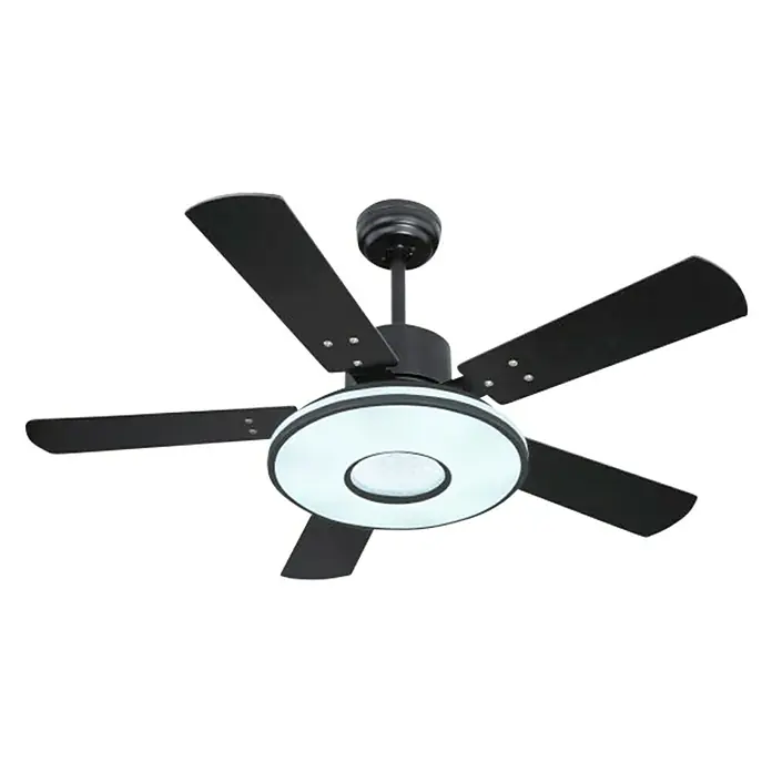 Globo Deckenventilator Runola - Durchmesser: 116 cm, Schwarz, 24 W - Diagonale Ansicht