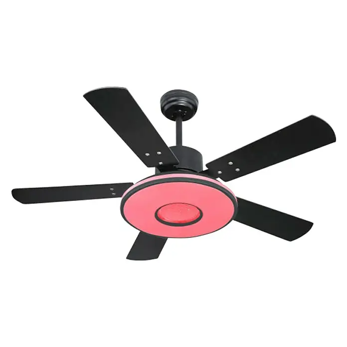 Globo Deckenventilator Runola - Durchmesser: 116 cm, Schwarz, 24 W - Diagonale Ansicht