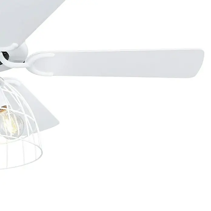 Globo Stropni ventilator Sallie - Bijela mat, Sive boje, Ø x V: 106 x 58 cm, E27, 60 W - Detaljan prikaz