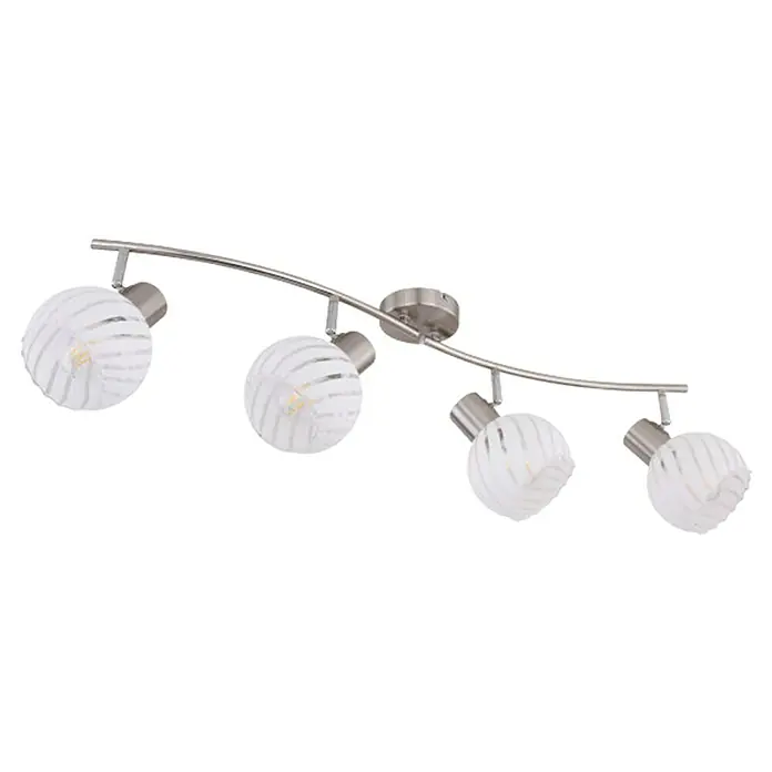 Globo Deckenstrahler Willy - 160 W, L x B x H: 80 x 19 x 19 cm, E27 - Diagonale Ansicht