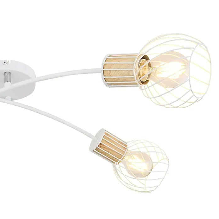 Globo Deckenleuchte Luise - 40 W, L x B x H: 78 x 38 x 21 cm, Weiß, E27 - Detailaufnahme