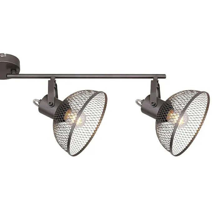 Globo Deckenstrahler Moniga - 40 W, L x B x H: 93,6 x 16 x 20,8 cm, E27, 4 Stk. - Detailaufnahme