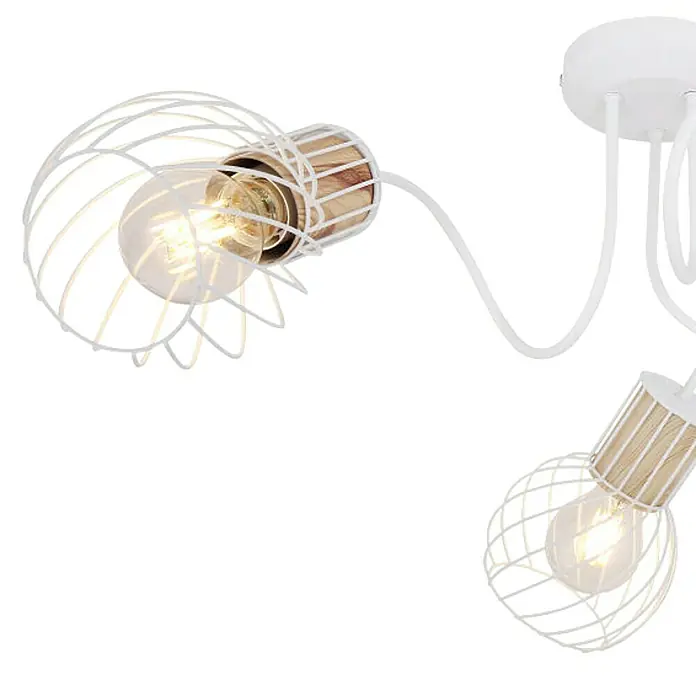Globo Deckenleuchte Luise - 40 W, Weiß, E27 - Detailaufnahme