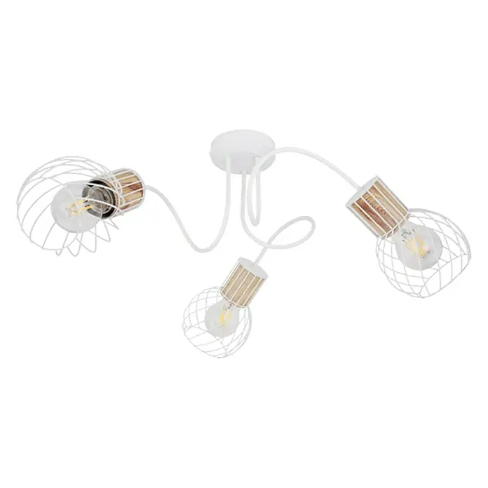 Globo Deckenleuchte Luise - 40 W, Weiß, E27 - Vorderansicht