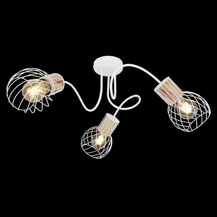 Globo Deckenleuchte Luise - 40 W, Weiß, E27 - Vorderansicht