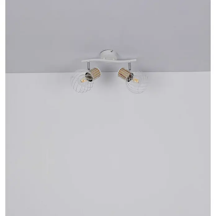Globo Deckenleuchte Luise - 40 W, L x B x H: 29,6 x 23 x 18,5 cm, Weiß, E27 - Stimmungsaufnahme