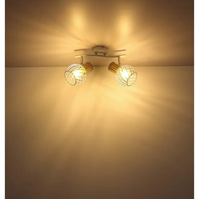 Globo Deckenleuchte Luise - 40 W, L x B x H: 29,6 x 23 x 18,5 cm, Weiß, E27 - Stimmungsaufnahme