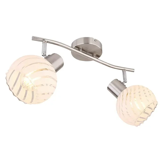 Globo Deckenstrahler Willy - 80 W, L x B x H: 36 cm x 19 cm x 192 mm, E27 - Diagonale Ansicht