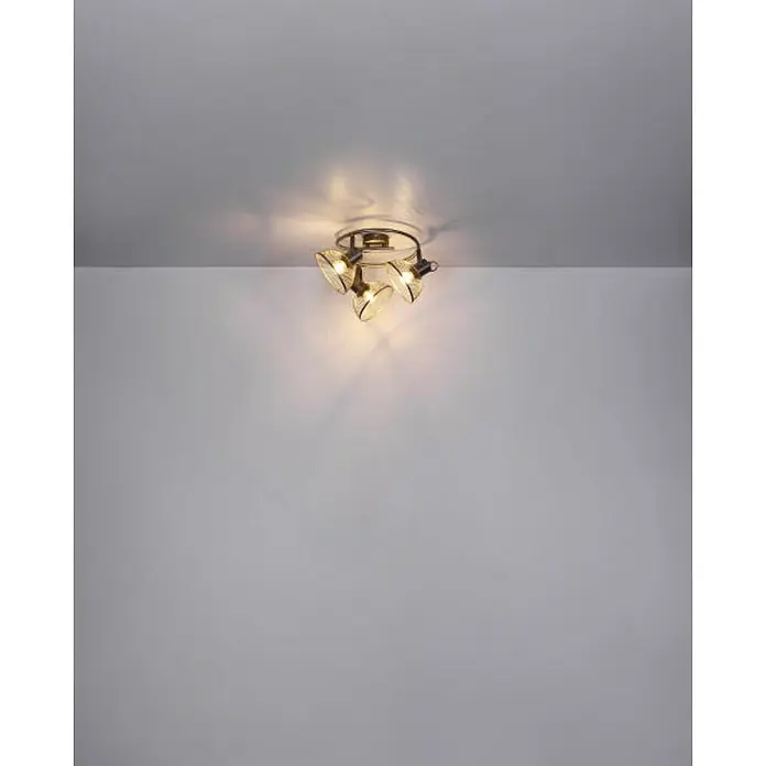 Globo Deckenstrahler Moniga - 40 W, L x B x H: 30 x 30 x 20,6 cm, Chrom, E27, 3 Stk. - Stimmungsaufnahme